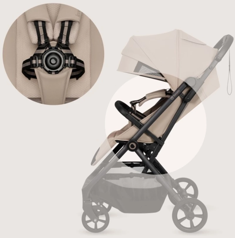 Lionelo Tansi Καρότσι Ταξιδίου έως 22kg  Beige Sand