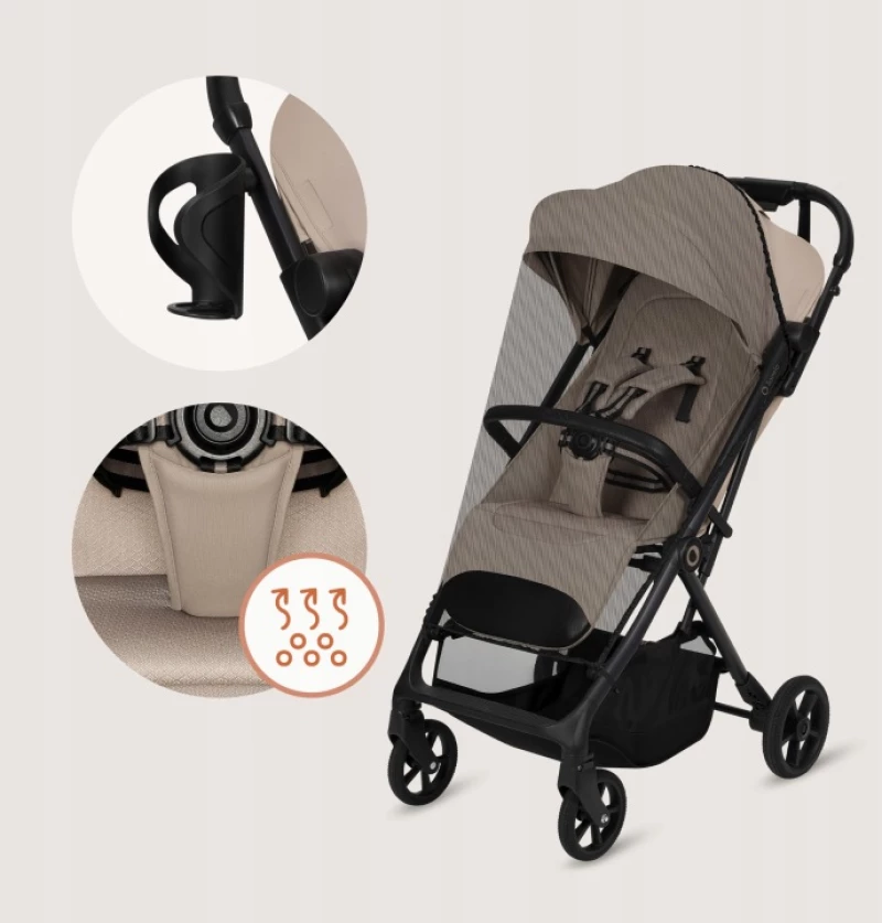 Lionelo Tansi Καρότσι Ταξιδίου έως 22kg  Beige Sand