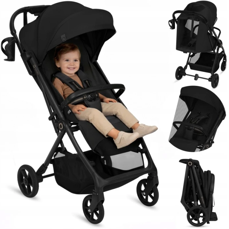 Lionelo Tansi Καρότσι Ταξιδίου έως 22kg  Black Onyx