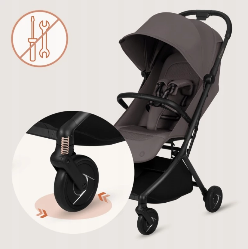 Lionelo Sia Καρότσι Ταξιδίου έως 22kg Biege Taupe