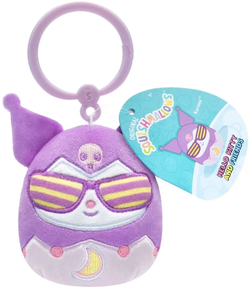 SQUISHMALLOWS SANRIO ΛΟΥΤΡΙΝΟ ΜΠΡΕΛΟΚ 9εκ. KAWAII TOKYO - KUROMI (#JWSQ1343)