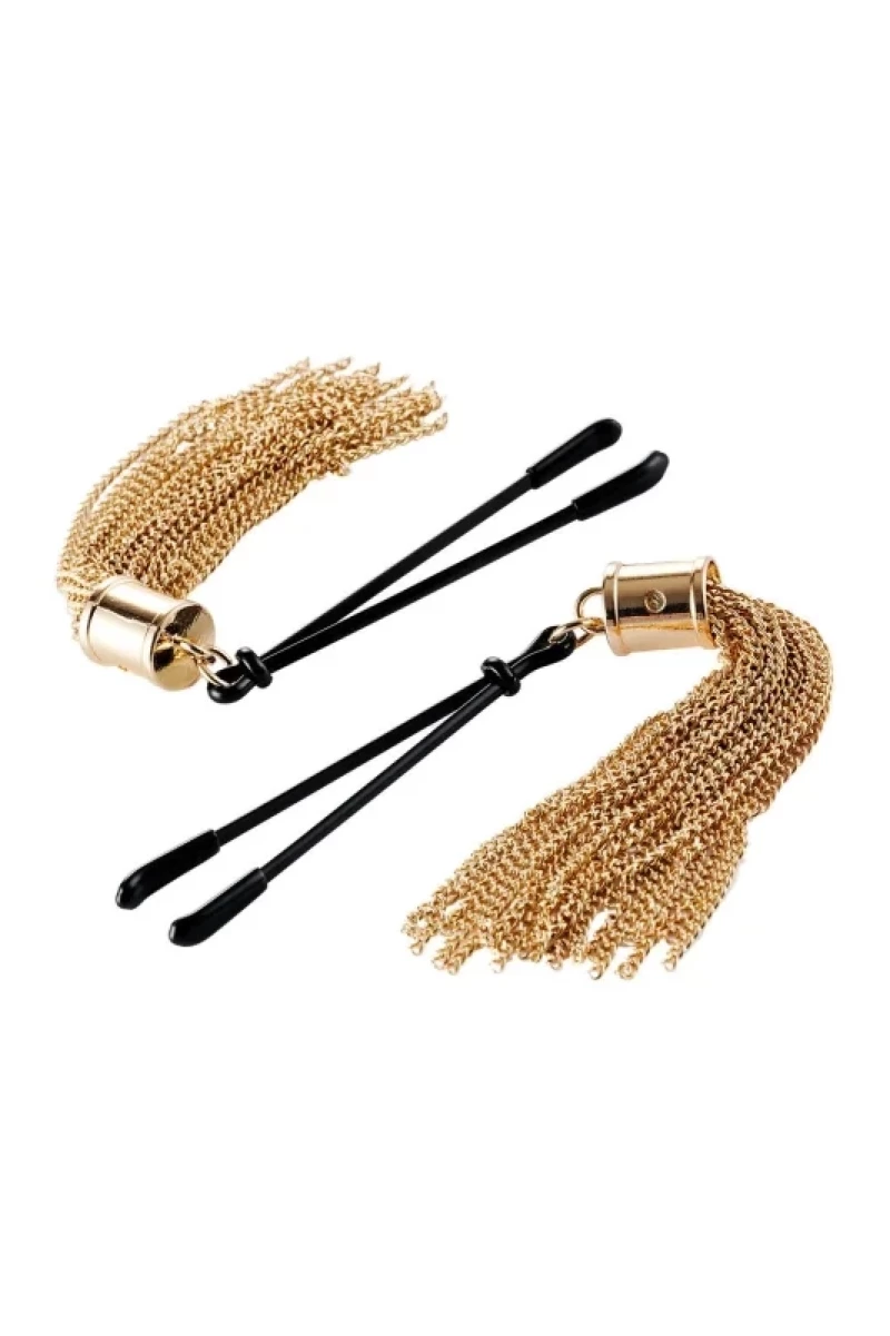 Sensual Sway Clamps - Ρυθμιζόμενα Πιαστράκια Θηλών με Χρυσαφί Tassels