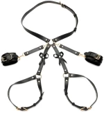 Harness Bondage με Δέστρες Καρπών και Μηρών - M/L