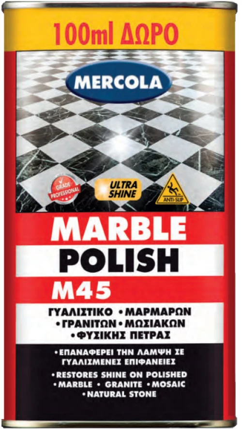 Mercola 5270 marble Polish M45 Γυαλιστικό κερί μαρμαρων, μωσαικων, γρανιτών 1Lt