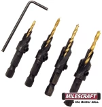 Milescraft 5341 Σετ φρέζες ξύλου με τρυπανι 4τεμ Counterbit set