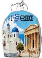 Πορτοφόλι Souvenir μπρελόκ mini - PVC - Greece - 7*9*4.5cm - 871797