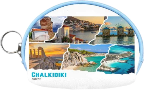 Πορτοφόλι Souvenir μπρελόκ mini - PVC - Chalkidiki - 10*8*3cm - 871761