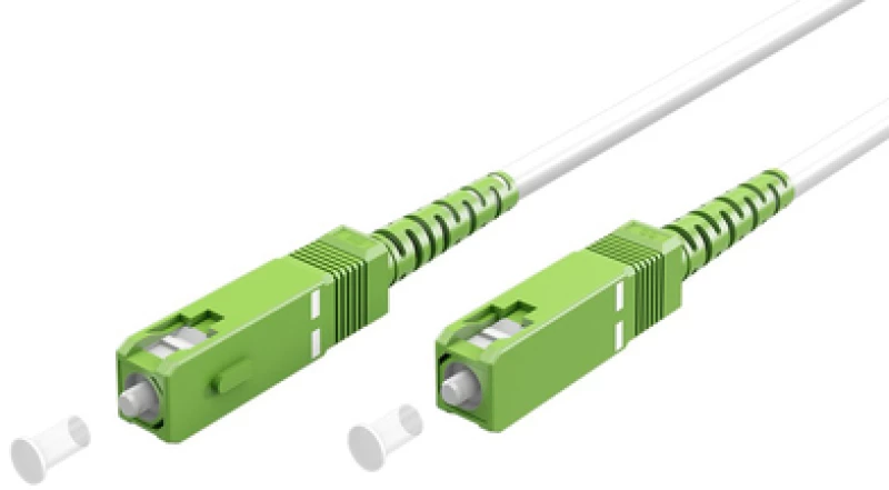 GOOBAY καλώδιο οπτικής ίνας SC-APC 59595, Singlemode OS2, 2m, λευκό - 4040849595950