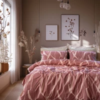 Beauty Home Σετ κουβερλί υπέρδιπλο Glory Art 12375 220x240 Σάπιο Μήλο,Ροζ