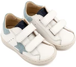 Babywalker Τρίχρωμο Sneaker Διπλό Χρατς EXC5316 Λευκό Σιέλ