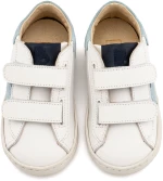 Babywalker Τρίχρωμο Sneaker Διπλό Χρατς EXC5316 Λευκό Σιέλ