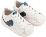 Babywalker Δίχρωμο Sneaker Δετό EXC8001 Λευκό Μπλε