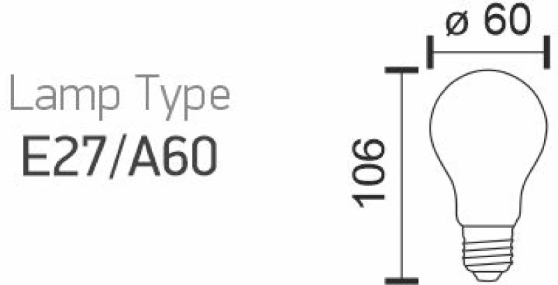 ΛΑΜΠΤΗΡAΣ E27 FILAMENT 12W 6093