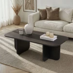 Τραπεζάκι σαλονιού Becaj χρώμα black wood 120x60x41,4εκ.