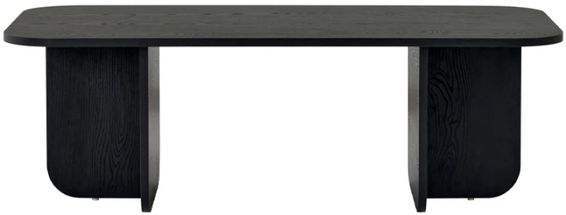 Τραπεζάκι σαλονιού Becaj χρώμα black wood 120x60x41,4εκ.