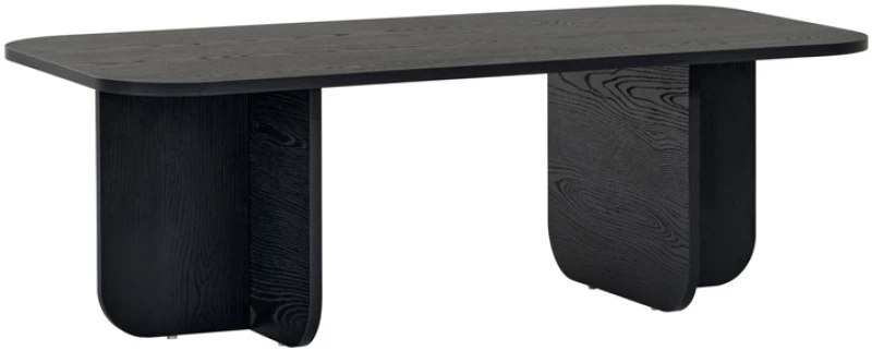 Τραπεζάκι σαλονιού Becaj χρώμα black wood 120x60x41,4εκ.