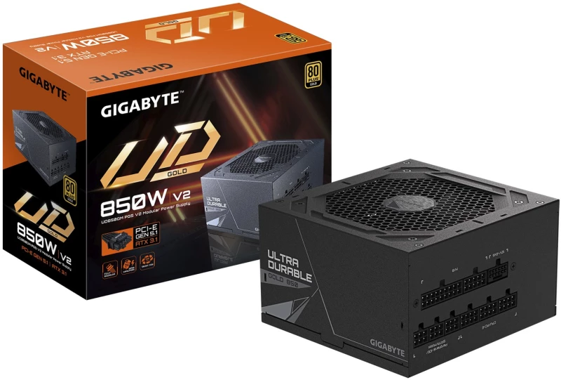 Gigabyte UD850GM 850W PG5 V2 (GP-UD850GM PG5 V2) - power supply, black