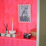 HOUSEVITAMIN Κορνίζα Wavey Pink MDF 24x33cm