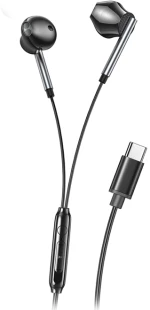 XO 249-0083 EP66 Earbuds Handsfree Ακουστικά με Βύσμα USB-C Μαύρο