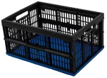 Τελάρο Πλαστικό Πτυσσόμενο Μαύρο-Μπλε 48x35x25cm Νο7001 HFA 2608003