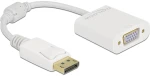 DELOCK αντάπτορας DisplayPort σε VGA 61007, Full HD, passive, λευκός
