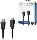 NOD 141-0230 Cable HDMI male - HDMI male 5m Μαύρο