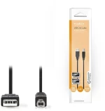 Nedis 233-1134 USB 2.0 Cable USB-A male - USB-B male 2m (CCGB60100BK20)