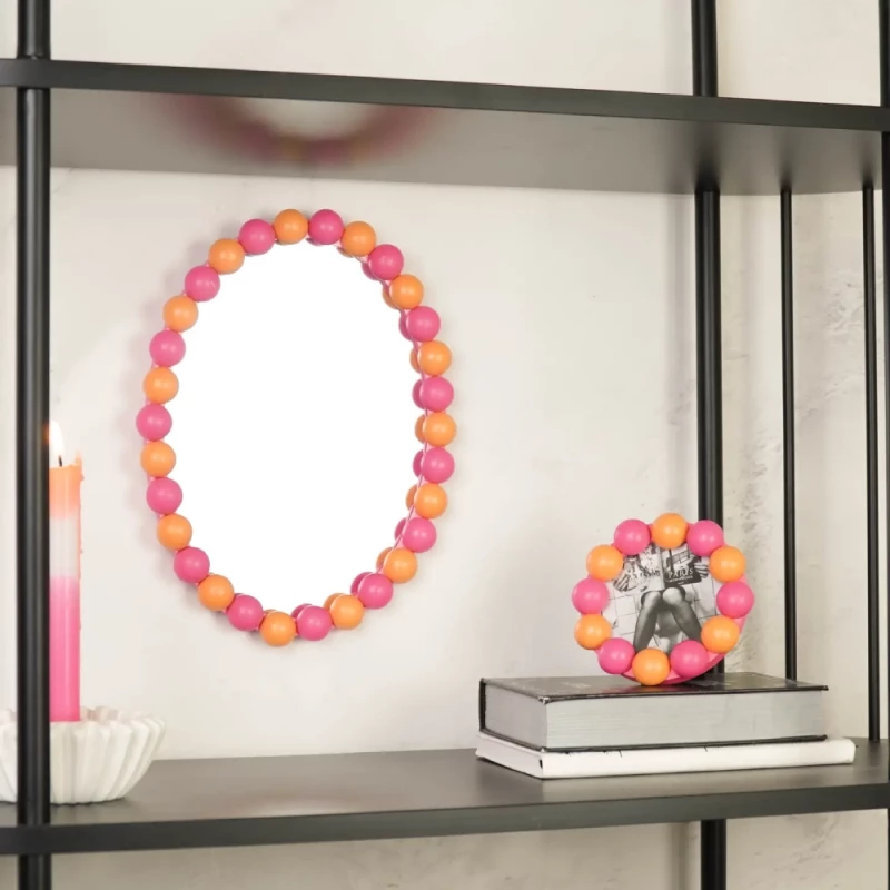 HOUSEVITAMIN Κορνίζα Bubbles Neon Pink/Orange 14.5x14.5cm
