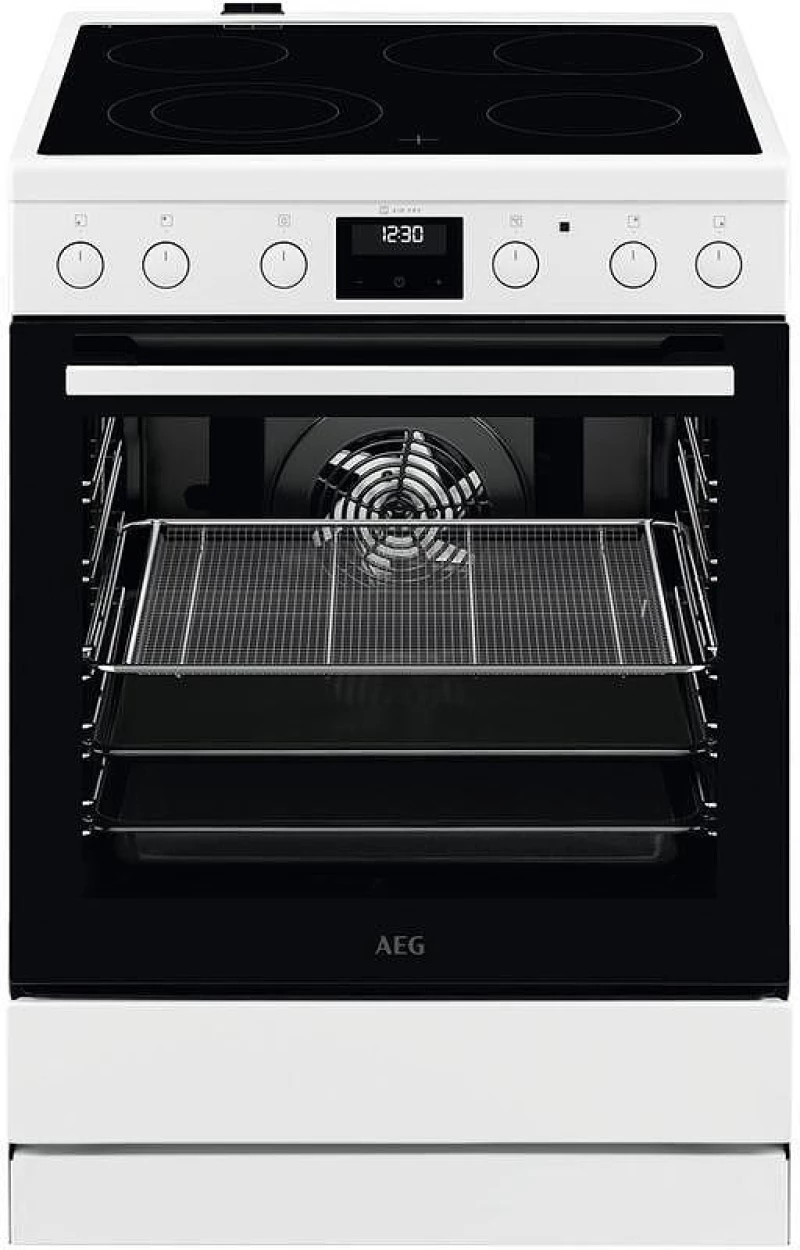 AEG CCB6440CBW Κουζίνα 73lt με Κεραμικές Εστίες Π59.6εκ. Υδρόλυση Λευκή