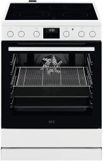AEG CCB6440CBW Κουζίνα 73lt με Κεραμικές Εστίες Π59.6εκ. Υδρόλυση Λευκή
