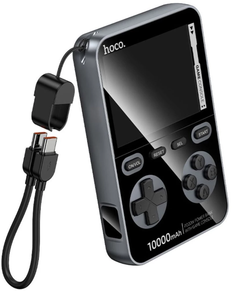 Hoco Q47 Retro Κονσόλα Παιχνιδομηχανή με 1500 Παιχνίδια & Power Bank 10.000mAh Μαύρο