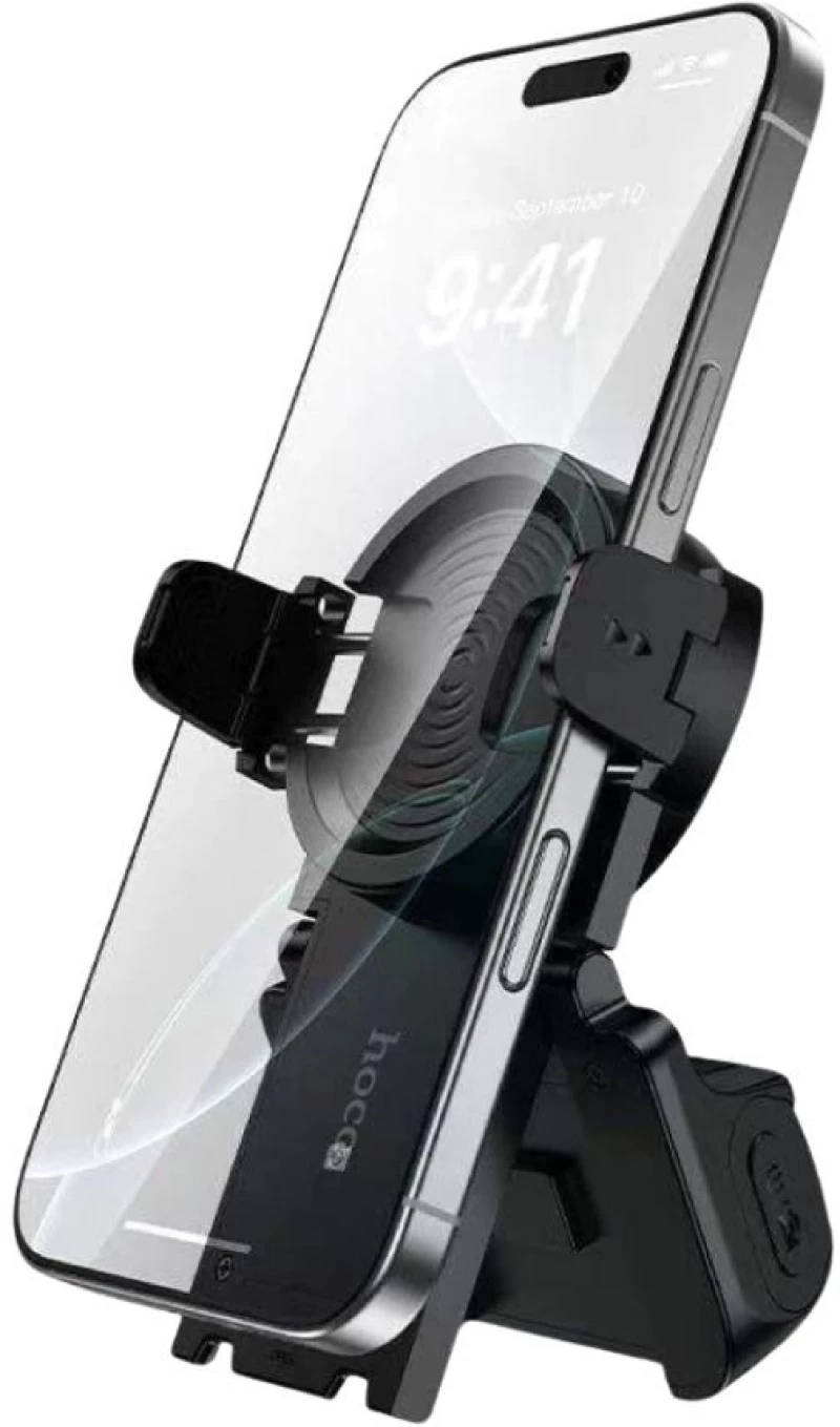 Hoco K33 Λαβή Στήριξης Κινητού με Bluetooth Τηλεχειριστήριο, Βάση & Περιστροφή 360° Μαύρο