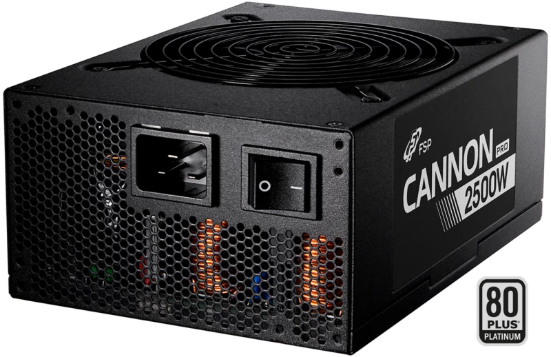 Fortron CANNON PRO 2500 (black, 4x 12-Pin, 3x PCIe, Kabelmanagement, 2500 Watt)
