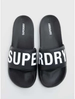 Superdry MF310291A Ανδρικά Slides Μαύρα
