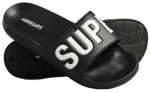 Superdry MF310291A Ανδρικά Slides Μαύρα
