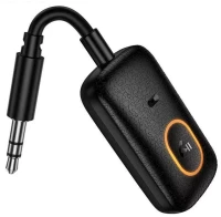 Bluetooth Audio Transmitter and Receiver Hoco E151 Graceful v5.4 150mAh με Κονέκτορα AUX 3.5mm και Μικρόφωνο Υποστηρίζει Κάρτα SD Μαύρο