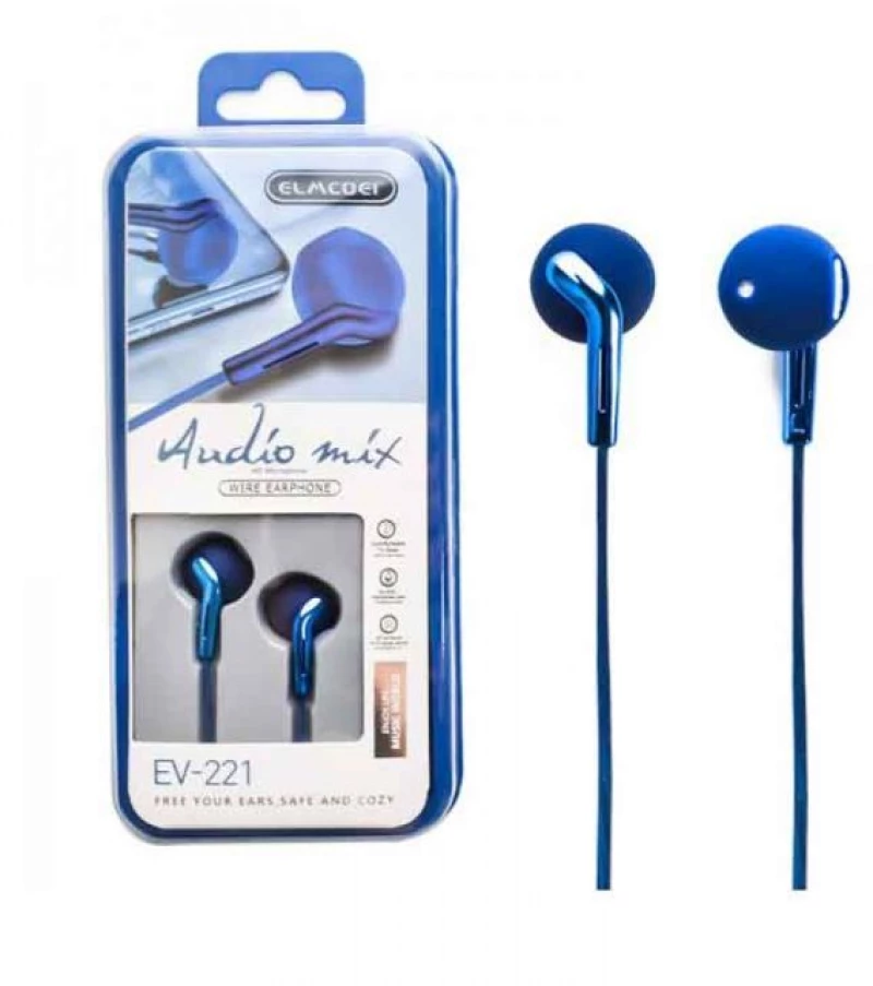 Elmcoei Handsfree Ακουστικά Ev-221 3.5mm Jack Σε 6 Χρωματα