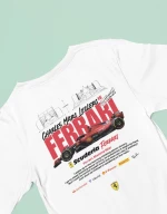 Leclerc x Ferrari Παιδικό Μακρυμάνικο T-Shirt - BLACK