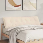 Μαξιλάρι Πλάτης Μπεζ 180 x 50 εκ. Ύφασμα Μικροΐνας Μπεζ 42014950