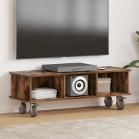 Βάση TV Καπνιστό Δρύς 100 x 35 x 35 εκ Επεξεργασμένο ξύλο Καφέ 891036