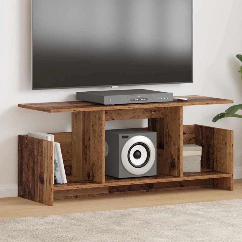 Βάση TV Παλιό ξύλο 102 x 35 x 45 εκ. Επεξεργασμένο ξύλο Καφέ 890998
