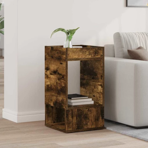 End Table Καπνιστό Δρύς 30 x 30 x 56 εκ. Επεξεργασμένο ξύλο Καφέ 890936