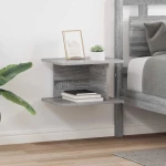 Κομοδίνο 2 pcs Γκρίζο Σονομα 40 x 30 x 25 εκ Επεξεργασμένο ξύλο Γκρι 891179