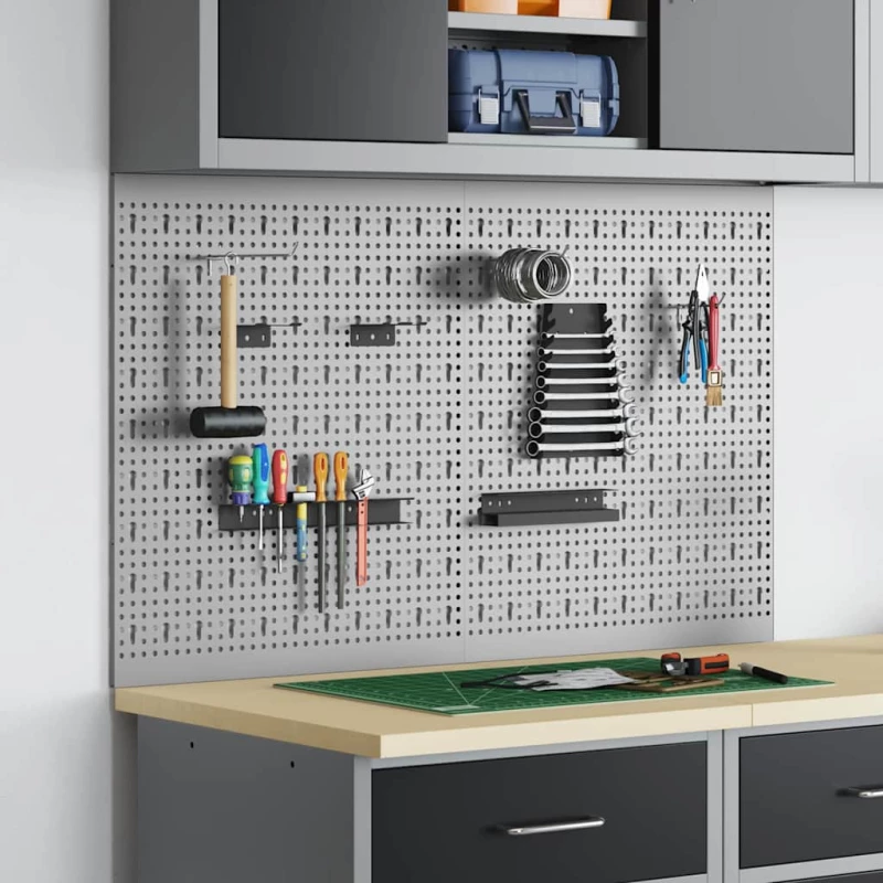 Αποθηκευτική Παγκάκια 2 pcs Γκρι 100 x 1 x 60 εκ Γκρι 4103481