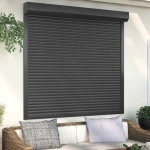 Ρολό εισόδου Ανθρακί 160 x 150 cm Αλουμίνιο και Πολυουρεθάνη Ανθρακί 42047074