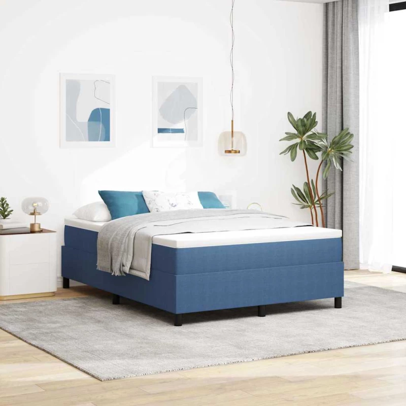 Κρεβάτι με ελατήρια Μπλε και άσπρο 160 x 200 cm Μπλε 3337475