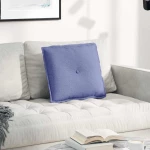 Μαξιλάρι Πλάτης Μπλε τζην 50 x 19 x 45 εκ ύφασμα Μπλε 42014629