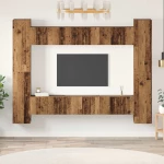 Σετ επίπλου τηλεόρασης 10 pcs Παλιό Ξύλο 30,5 x 30 x 90 cm Καφέ 3393228