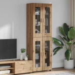 Highboard Artisan Oak 60 x 35 x 182 εκ. Επεξεργασμένο ξύλο Καφέ 3397913