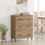 Πλαϊνό γραφείο με συρτάρι Artisan Oak 69,5 x 34 x 90 εκ. Καφέ 881514
